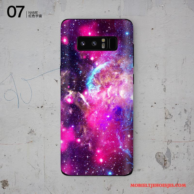 Samsung Galaxy Note 8 Skärmskydd Mobiele Telefoon Ster Purper Bescherming Kleur Hoesje