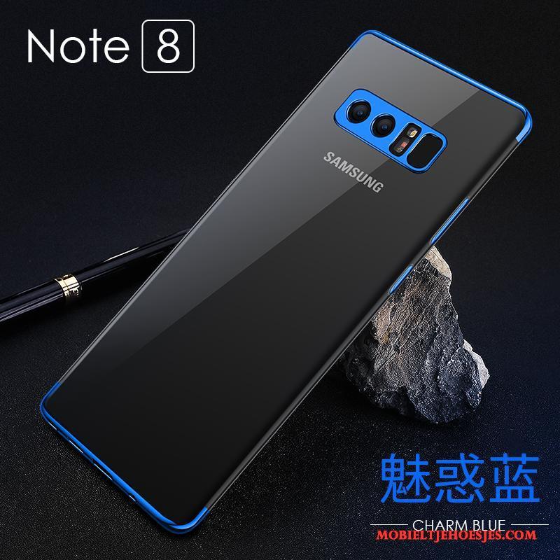 Samsung Galaxy Note 8 Wind Trend Hoesje Telefoon All Inclusive Blauw Siliconen Dun