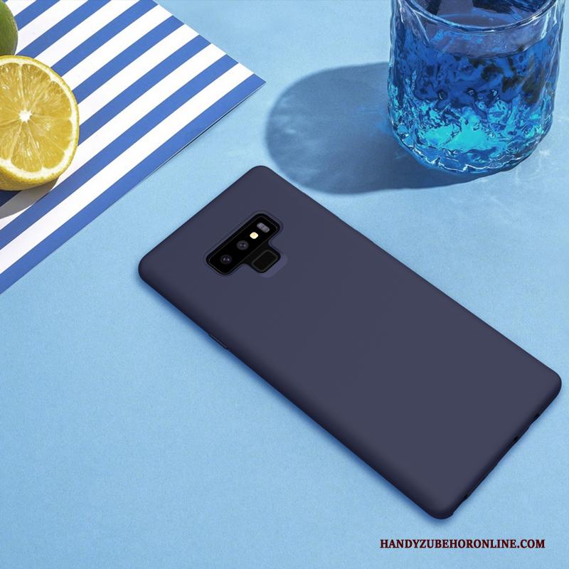 Samsung Galaxy Note 9 Anti-fall Blauw All Inclusive Bescherming Goud Hoesje Telefoon Zacht