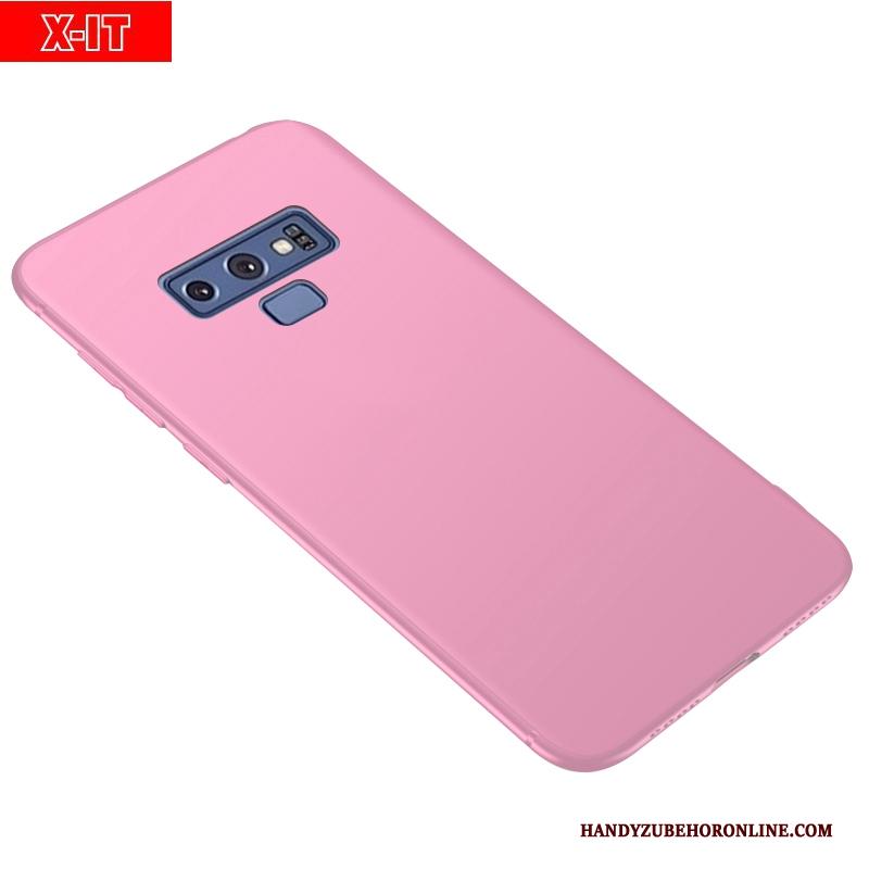 Samsung Galaxy Note 9 Dun Nieuw Hoesje Telefoon Hard Roze Trend Schrobben