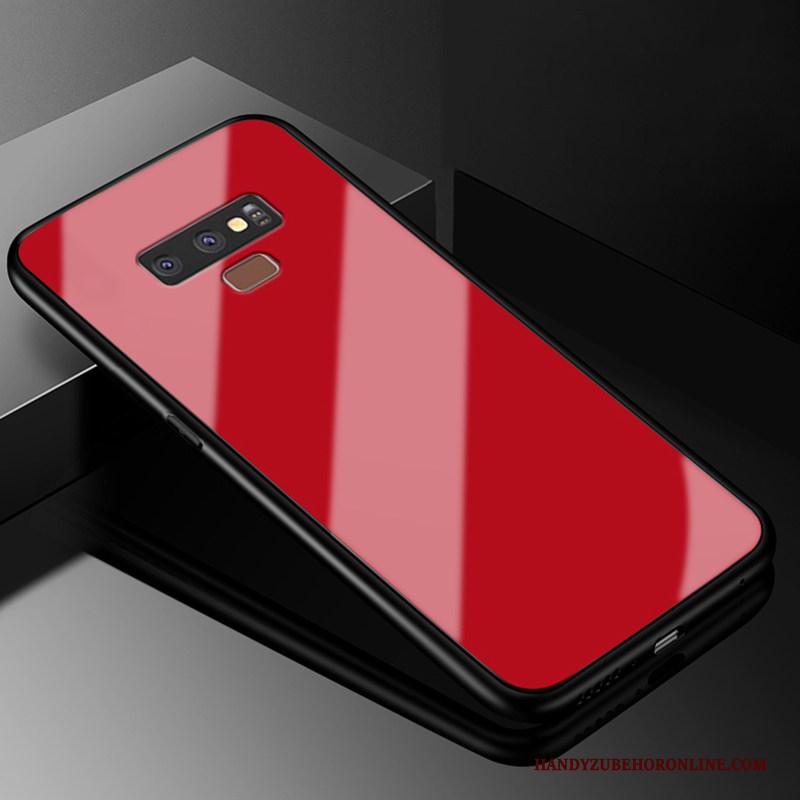 Samsung Galaxy Note 9 Hoesje Telefoon Anti-fall Ster Glas All Inclusive Rood Siliconen