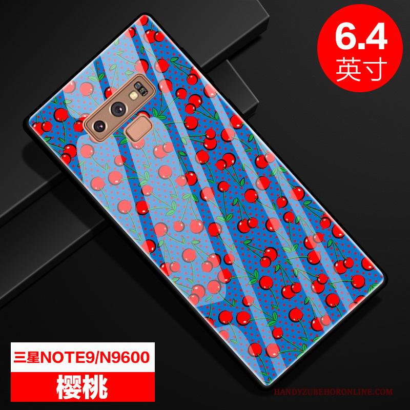 Samsung Galaxy Note 9 Spiegel Blauw Glas Hoes Anti-fall Bescherming Hoesje