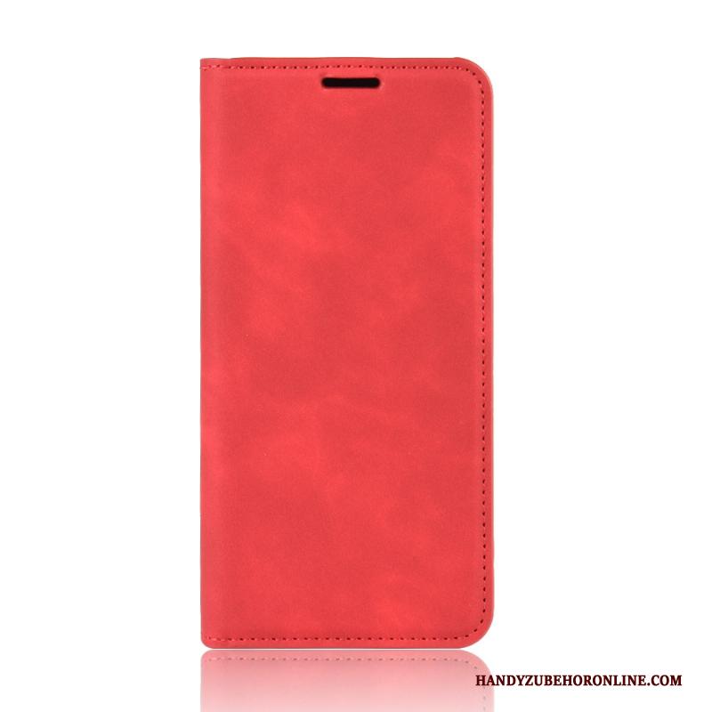 Samsung Galaxy Note20 Hoesje Ster Folio Rood Mobiele Telefoon Anti-fall Magnetisch Leren Etui