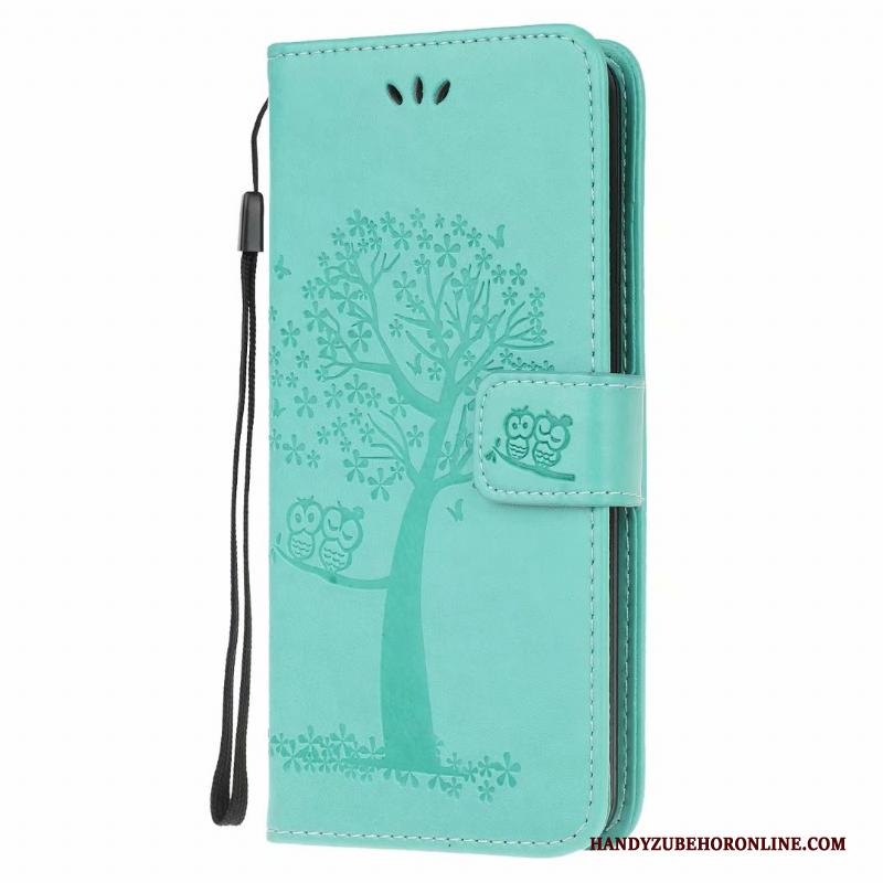 Samsung Galaxy Note20 Hoesje Telefoon Leren Etui All Inclusive Groen Ster Zacht Folio