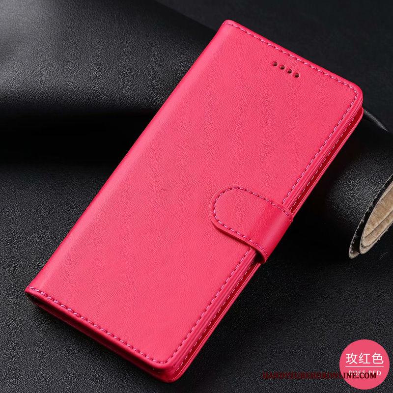 Samsung Galaxy S10 5g Mobiele Telefoon Ster Hoes Rood Leren Etui Folio Hoesje