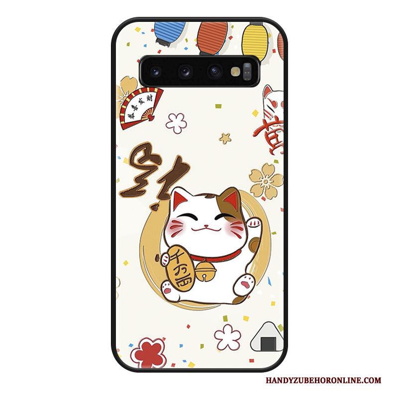 Samsung Galaxy S10+ Hoesje Anti-fall Siliconen All Inclusive Trendy Merk Vreugdevol Ster Hanger