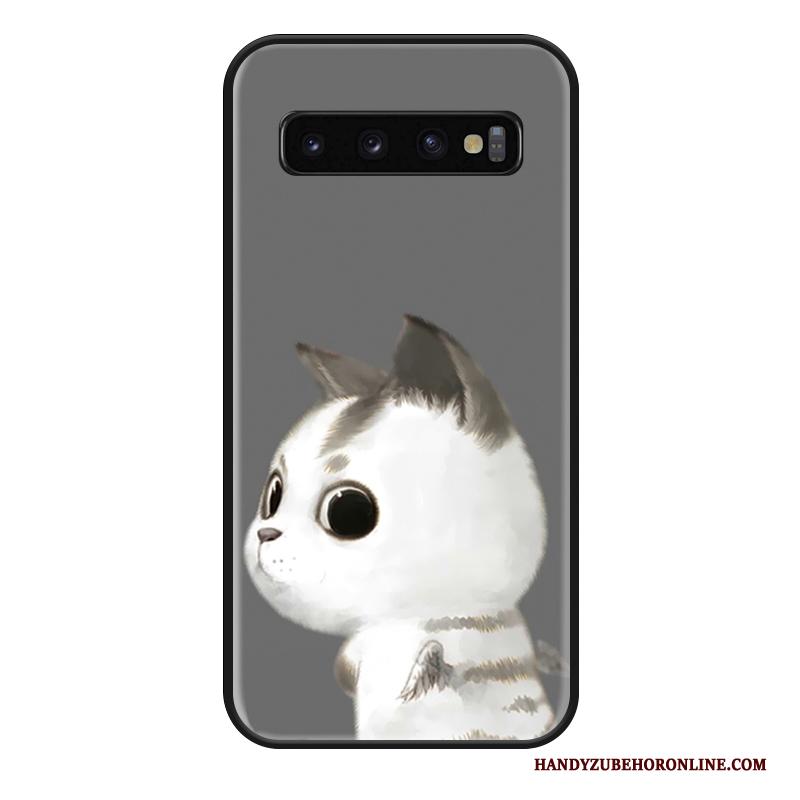 Samsung Galaxy S10+ Hoesje Hoes Trendy Merk Bescherming Scheppend Spotprent All Inclusive Mode