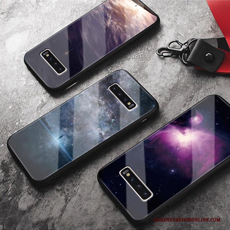 Samsung Galaxy S10 Hoesje Licht Scheppend Ster Bescherming Anti-fall Glas Sterrenhemel