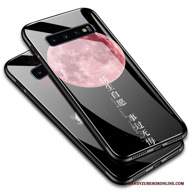 Samsung Galaxy S10+ Kers Hoesje Telefoon Purper Eenvoudige Anti-fall Trendy Merk Siliconen