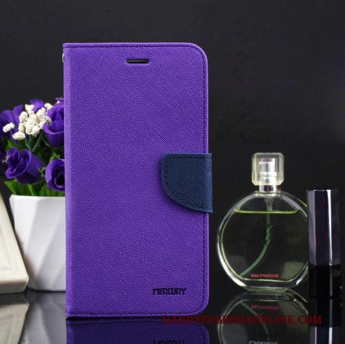 Samsung Galaxy S10 Purper Hoesje Telefoon Bescherming Trendy Merk Scheppend Ster Leren Etui