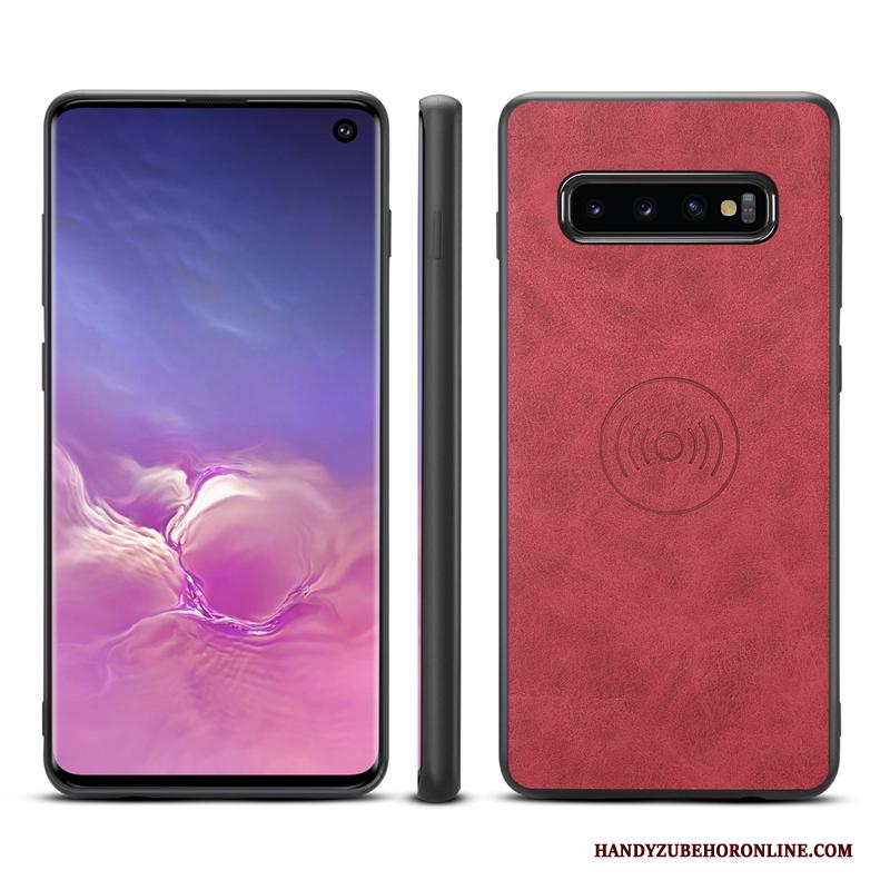 Samsung Galaxy S10 Ster All Inclusive Rood Bescherming Hoesje Auto Trend