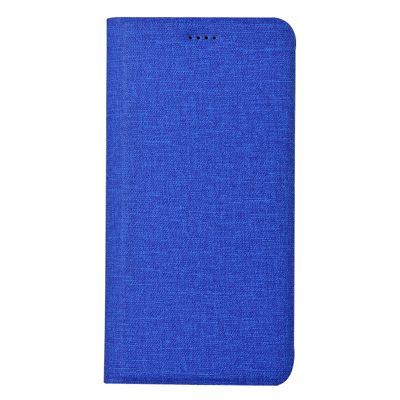 Samsung Galaxy S10e Blauw Leren Etui Hoesje Katoen En Linnen Telefoon Bescherming Mobiele Telefoon