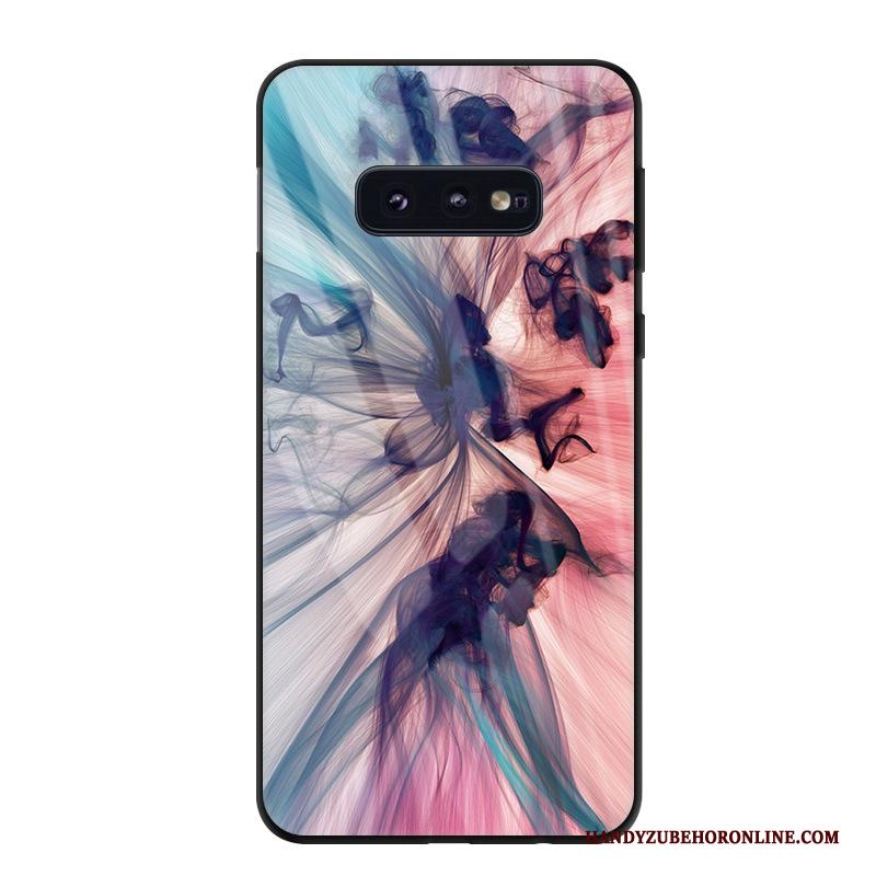 Samsung Galaxy S10e Hoesje Telefoon Spiegel Ster Bescherming Anti-fall Glas Roze