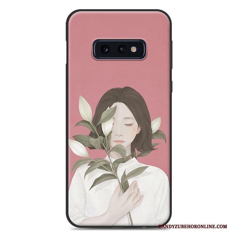 Samsung Galaxy S10e Kunst Siliconen Hoesje Telefoon Zacht Vers Ster Hanger