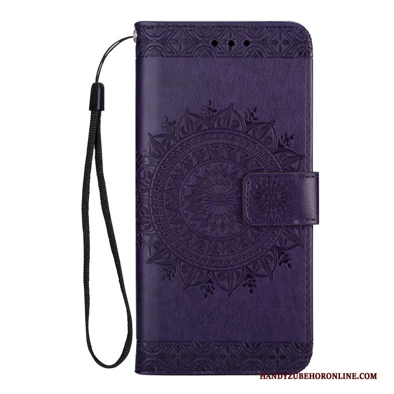 Samsung Galaxy S10e Zacht Clamshell Purper Hoesje Telefoon Siliconen Ster Anti-fall