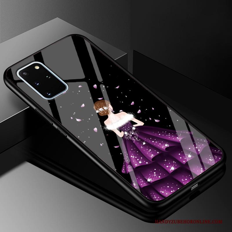 Samsung Galaxy S20+ Bescherming Glas Trend Gazen Hoesje Telefoon Siliconen Pas