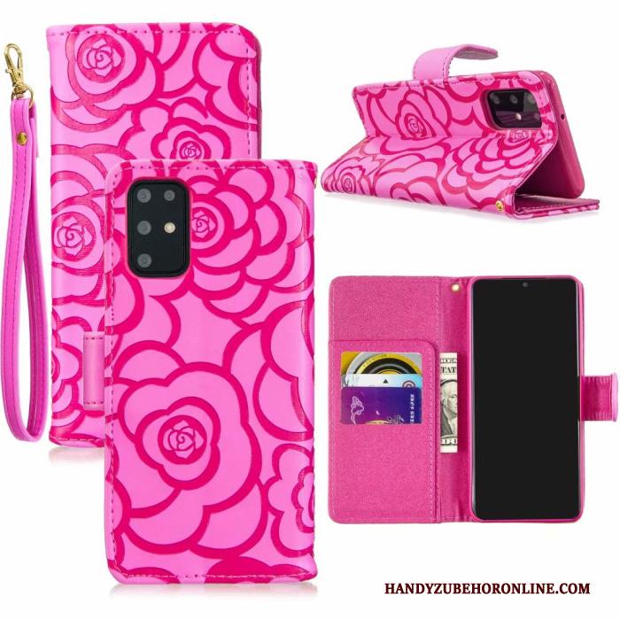 Samsung Galaxy S20+ Hoesje Bloemen Bescherming Mobiele Telefoon Hoes Leren Etui Portemonnee Ster