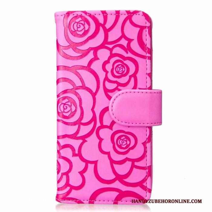 Samsung Galaxy S20 Ultra Hoesje Portemonnee Mobiele Telefoon Bloemen Ster Roze Leren Etui Hoes