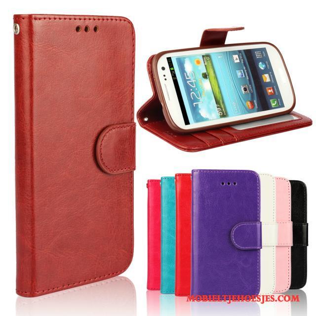 Samsung Galaxy S3 Folio Ster Mobiele Telefoon Bescherming Hoes Hoesje Telefoon Leren Etui