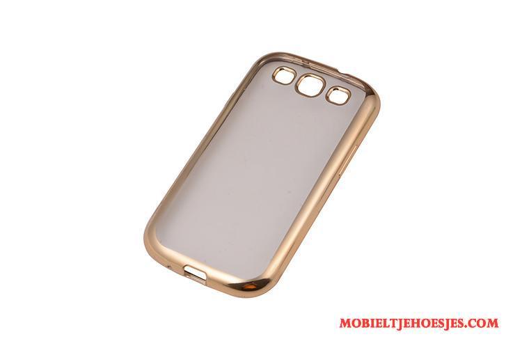 Samsung Galaxy S3 Mobiele Telefoon Plating Siliconen Goud Zacht Hoesje Ster