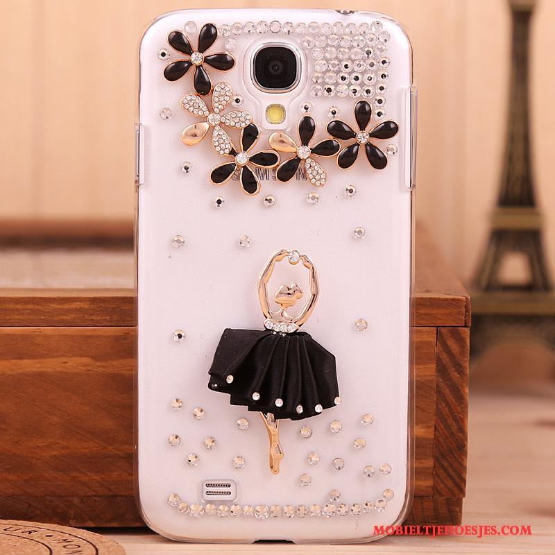 Samsung Galaxy S4 Ster Met Strass Hoesje Telefoon Bescherming Zwart