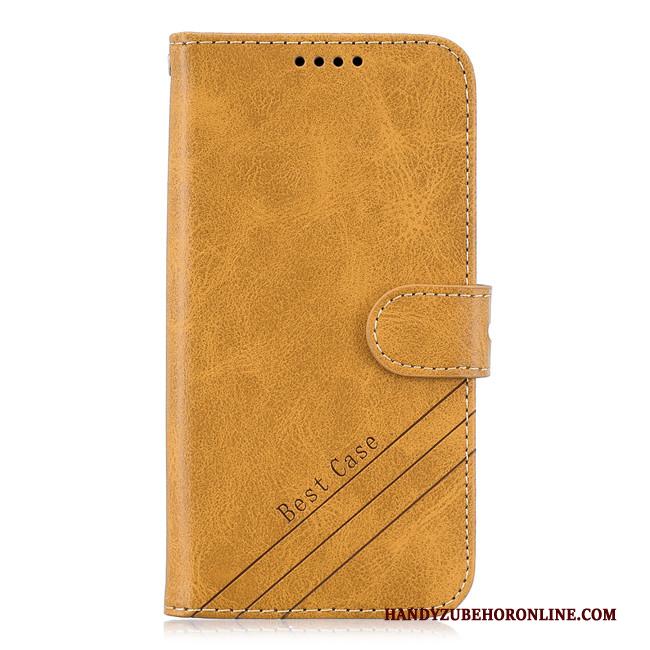 Samsung Galaxy S41 Hoesje Anti-fall Hoes Bescherming Geel Ster Mobiele Telefoon Leren Etui