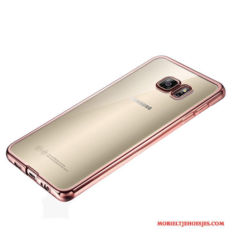 Samsung Galaxy S7 Bescherming Siliconen Hoesje Telefoon Dun Zacht Roze Butik
