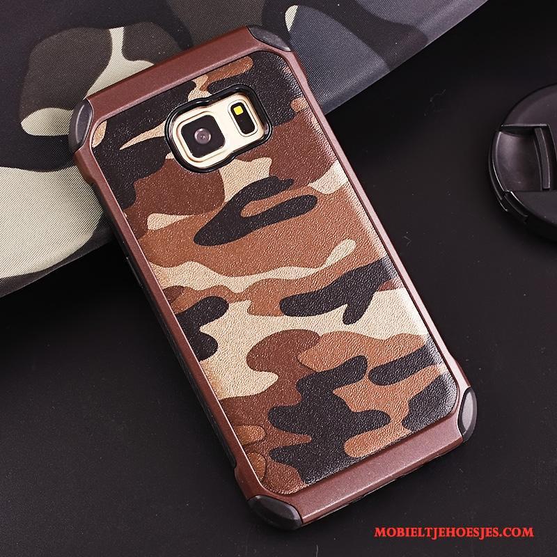 Samsung Galaxy S7 Bescherming Hoes Anti-fall Hoesje Telefoon Ster Camouflage Ring