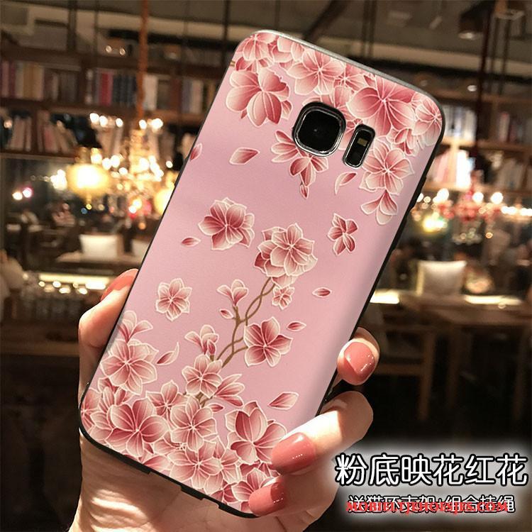 Samsung Galaxy S7 Edge Hoesje All Inclusive Hanger Hoes Siliconen Ster Roze Persoonlijk