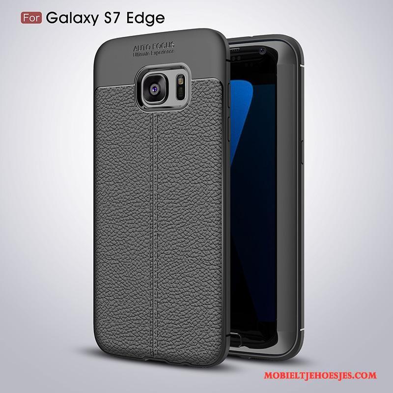 Samsung Galaxy S7 Edge Hoesje Persoonlijk All Inclusive Scheppend Siliconen Zwart Ster Anti-fall