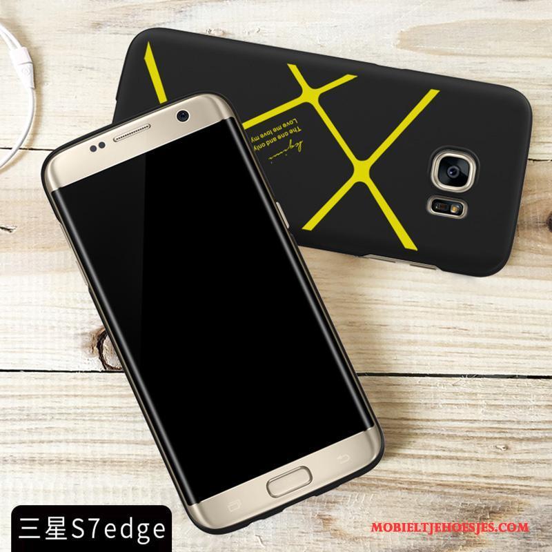 Samsung Galaxy S7 Edge Hoesje Telefoon Anti-fall Geel Ster Bescherming