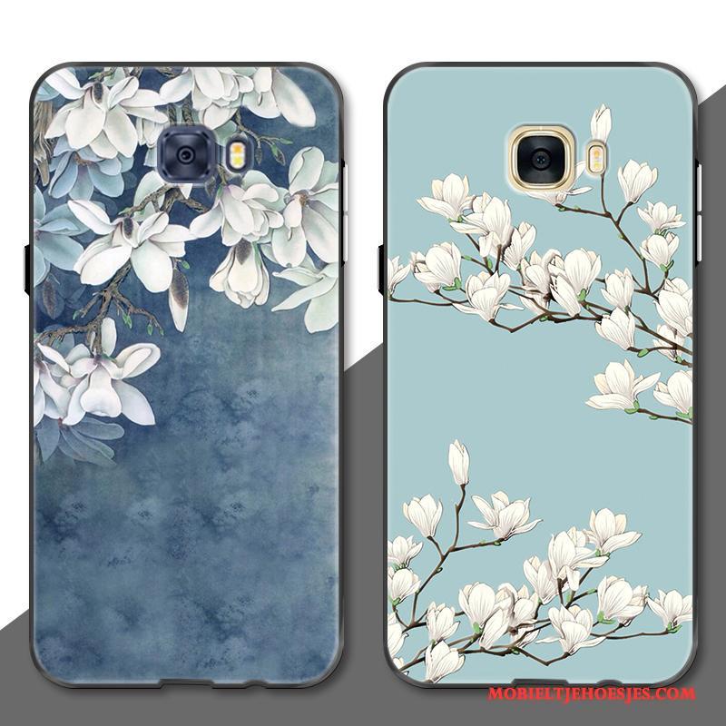 Samsung Galaxy S7 Edge Mode Eenvoudige Bloemen Hoes Hoesje Telefoon Ster Anti-fall