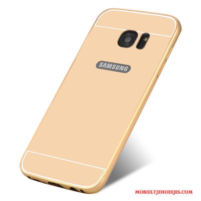 Samsung Galaxy S7 Edge Omlijsting Hoesje Telefoon Anti-fall Ster Bescherming Trend Metaal