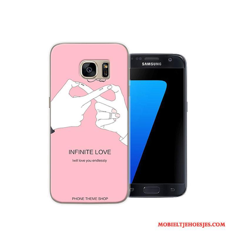 Samsung Galaxy S7 Hoesje Persoonlijk Hoes Bescherming Ster Anti-fall Roze Scheppend