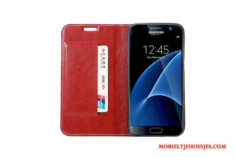 Samsung Galaxy S7 Leren Etui Zacht Ster Mobiele Telefoon Siliconen Hoesje Telefoon