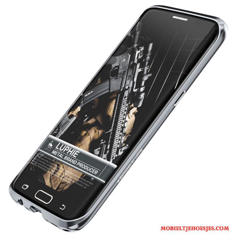 Samsung Galaxy S7 Zilver Hoesje Telefoon Metaal Ster Bescherming Anti-fall Trend