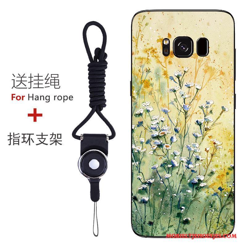 Samsung Galaxy S8 Anti-fall Zacht Hoes Geel Hoesje Telefoon Patroon Ster