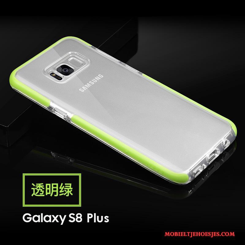 Samsung Galaxy S8+ Groen Hoesje Telefoon Zacht All Inclusive Ster Siliconen Bescherming