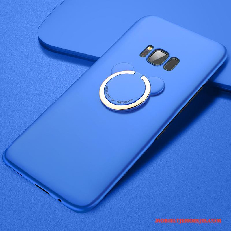 Samsung Galaxy S8+ Hard All Inclusive Scheppend Schrobben Blauw Hoesje Telefoon Bescherming