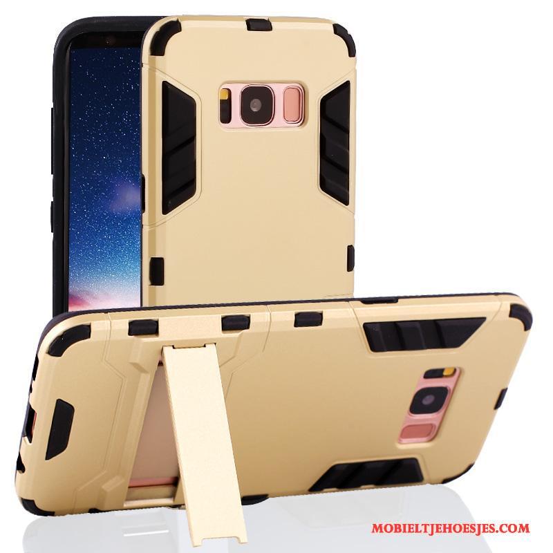 Samsung Galaxy S8+ Hoes Anti-fall Hard All Inclusive Ster Goud Hoesje Telefoon