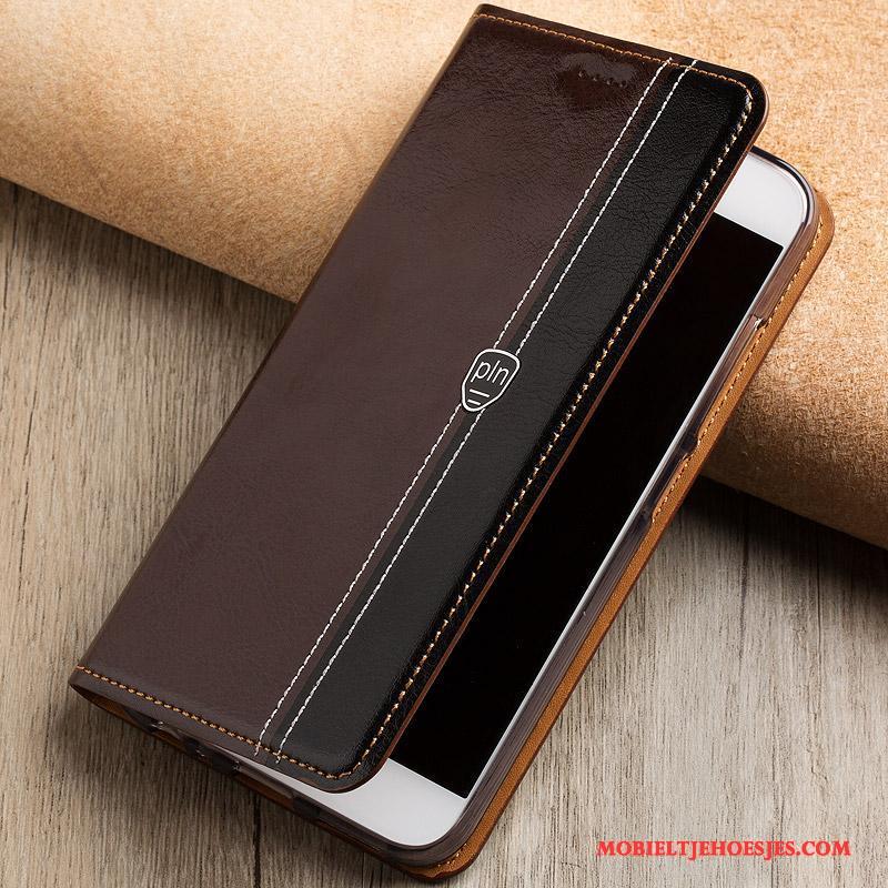 Samsung Galaxy S8 Hoesje Ster Mobiele Telefoon Hoes Folio Anti-fall Echt Leer Leren Etui