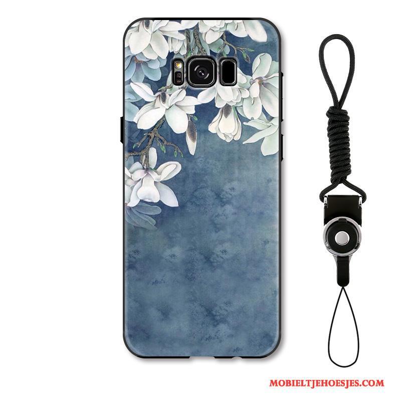 Samsung Galaxy S8 Hoesje Vers Eenvoudige Blauw Hanger Ster Hoes Bescherming