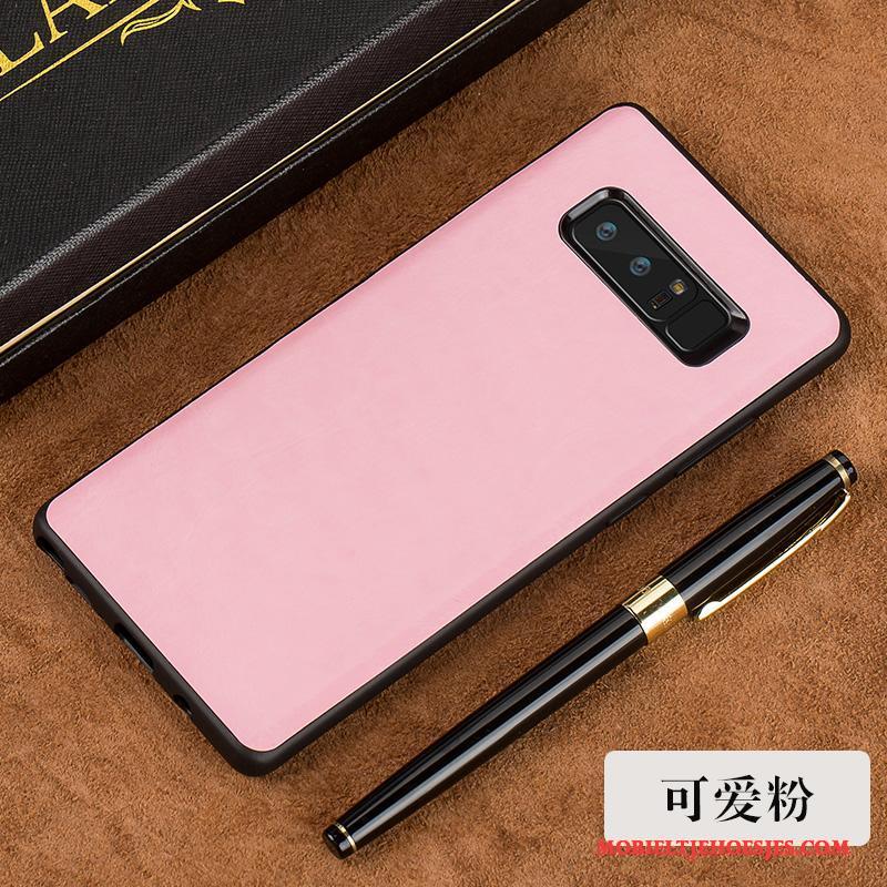 Samsung Galaxy S8+ Roze Ondersteuning Omlijsting Ster Eenvoudige Anti-fall Hoesje Telefoon