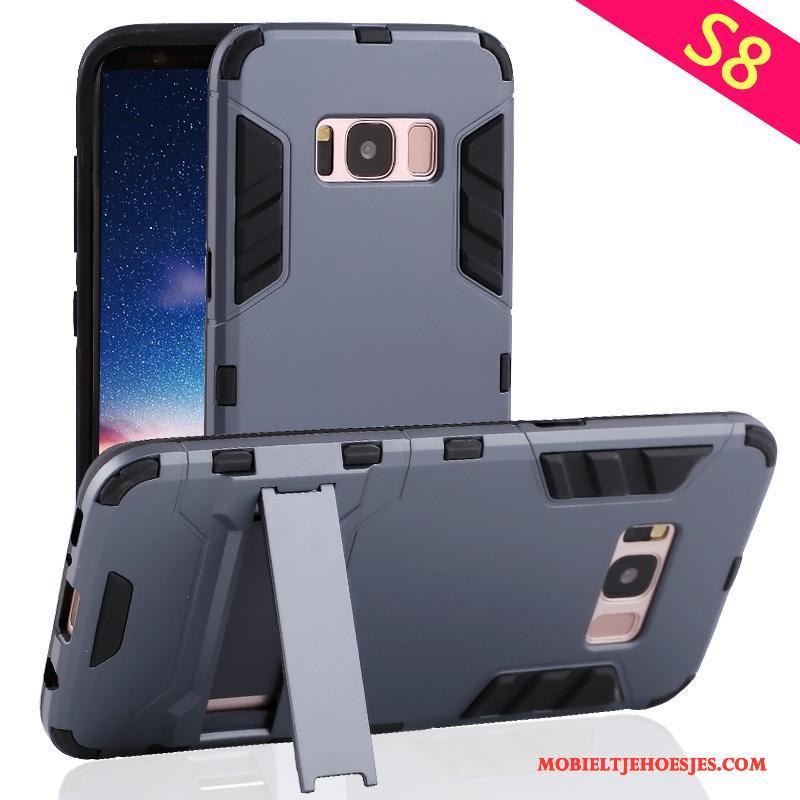 Samsung Galaxy S8 Ster Anti-fall Hoes All Inclusive Grijs Hoesje Telefoon Bescherming