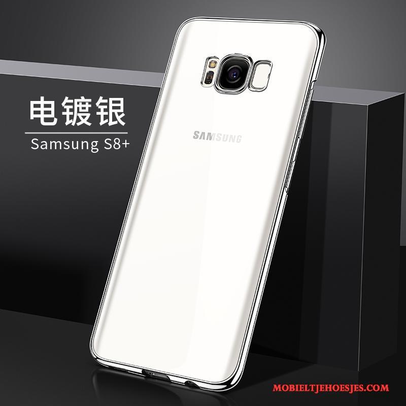 Samsung Galaxy S8+ Trend Bescherming Dun Hoes Ster Zilver Hoesje Telefoon