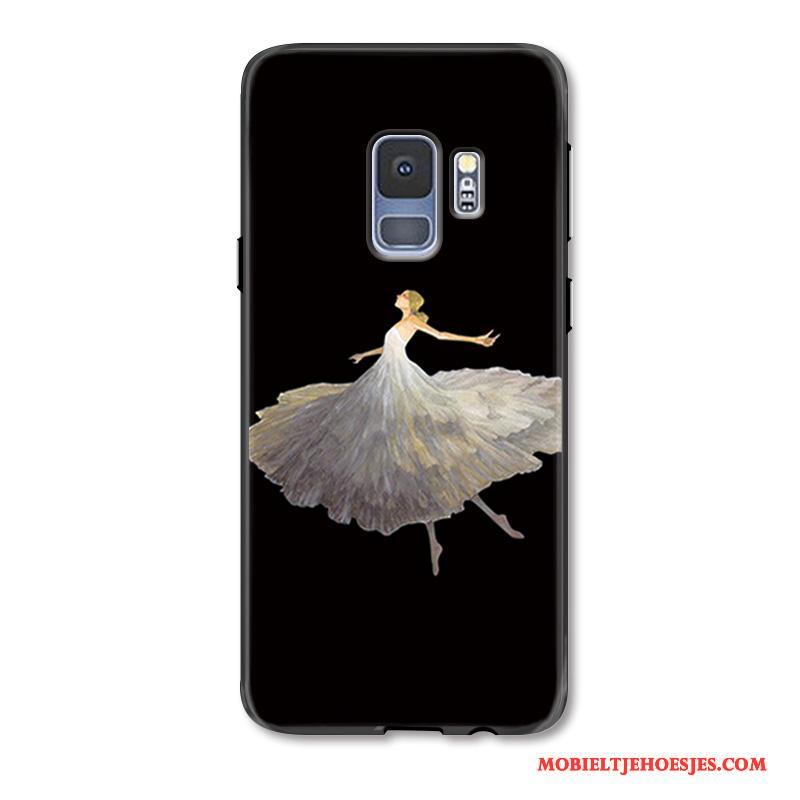 Samsung Galaxy S9+ Anti-fall Ballet Hoesje Telefoon Zwart Persoonlijk All Inclusive Ster