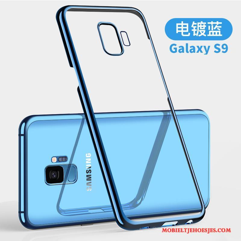 Samsung Galaxy S9 Anti-fall Doorzichtig Blauw Hoesje Telefoon Ster Bescherming All Inclusive