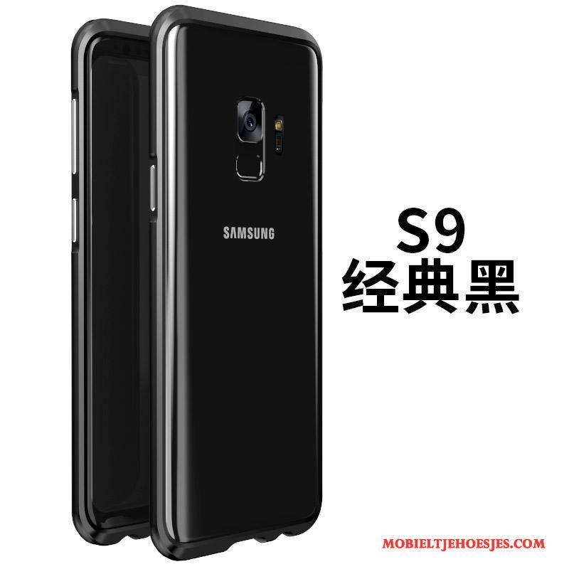 Samsung Galaxy S9 Bescherming Hoes Metaal Hoesje Glas Ster Telefoon