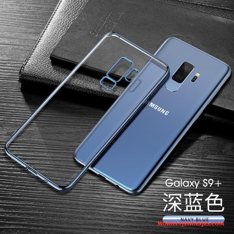 Samsung Galaxy S9+ Bescherming Zacht Donkerblauw All Inclusive Hoes Hoesje Telefoon Ster