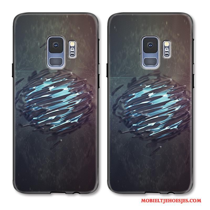 Samsung Galaxy S9+ Geschilderd Reliëf Hoes Bescherming Ster Hoesje Telefoon Bedrijf